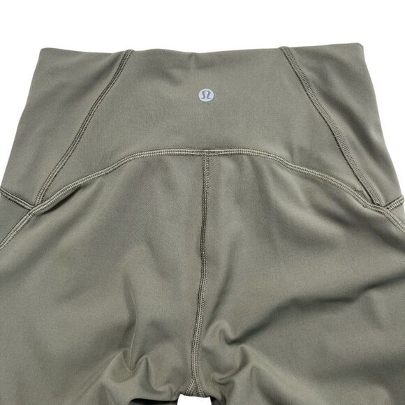 Lululemon Train Times 7/8 Pants 25" Inseam Olive Green Size 6 - Picture 7 of 8